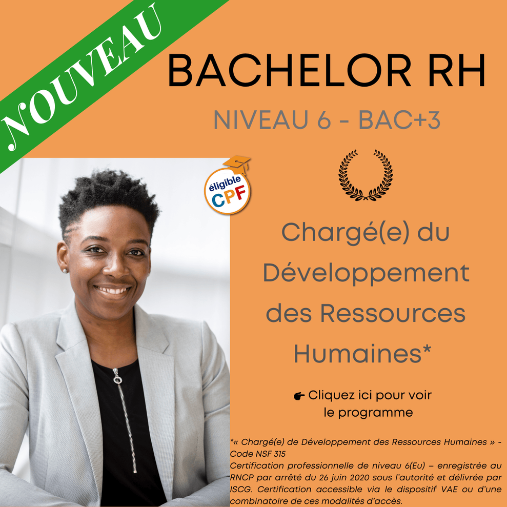 Image lien Bachelor RH Niveau 6 - Bac+3
